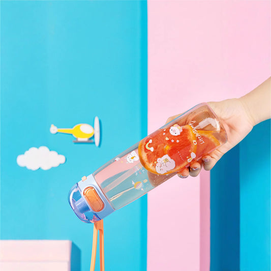 Flip-top Water Bottle with Safety Lock - 620ml