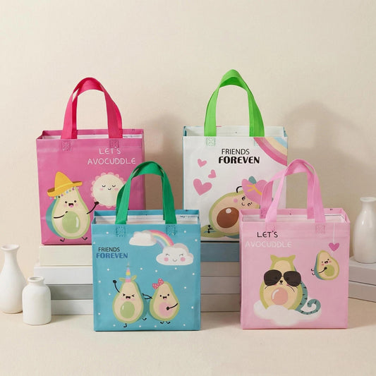 Cute Avocado Non-Woven Gift Bags