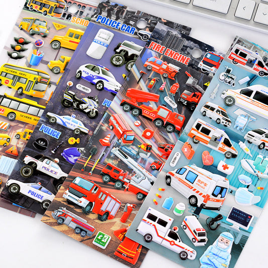 3D Transportation Stickers
