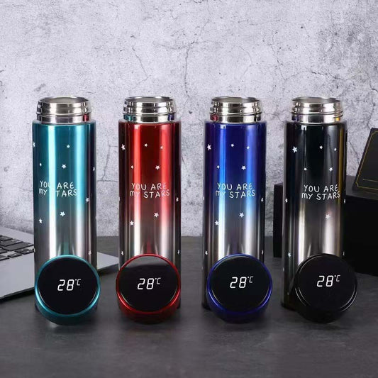 “You Are My Stars” LED Temperature Display Bottle
