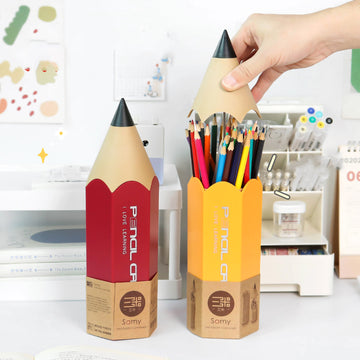Creative Pencil-Shaped Pen Holder - Cute Desktop Organizer