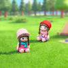 Cute Winter Girl Miniature Figurines - Set of 2