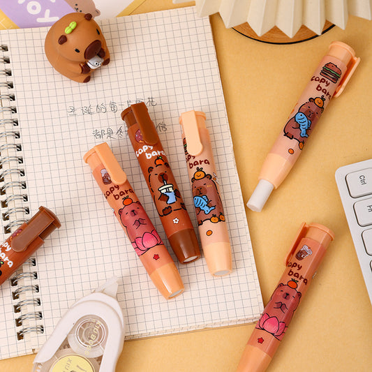 Capybara Retractable Eraser : Erase with Style