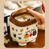 Cute Cartoon Click-Clack Mini Dustbin