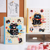 Apple Cat Magnetic Clasp Notebook