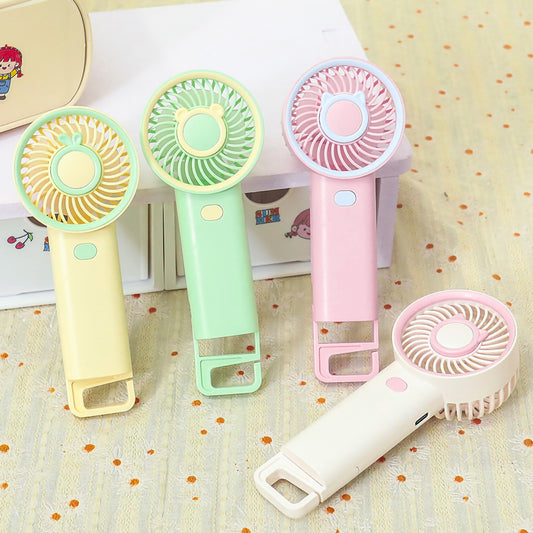 3-in-1 Mini Desk & Rechargeable Handheld Fan | 3-Speed Mini Portable Fan