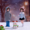 Miniature Winter Couple Figurine Set