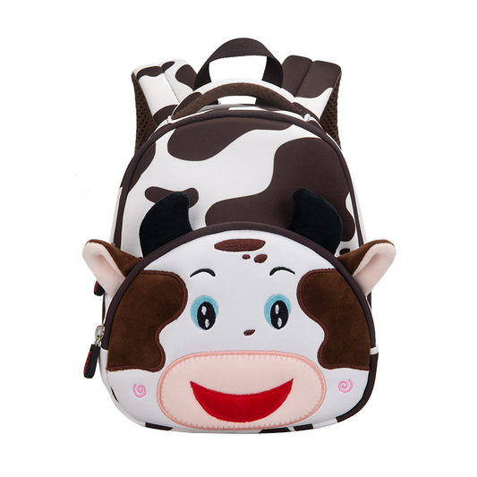 Cute 3D Cow Kids School Bag | Lightweight Toddler Backpack