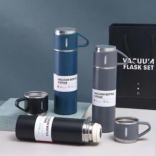 Stainless Steel Vacuum Flask with Cup 500ml