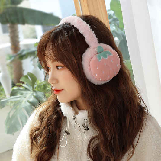 Cute Winter Plush Fruit & Veggie Earmuffs