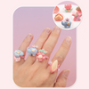 Cute Kids Resin Rings - Jewelry Set for Kids (Pack of 8)