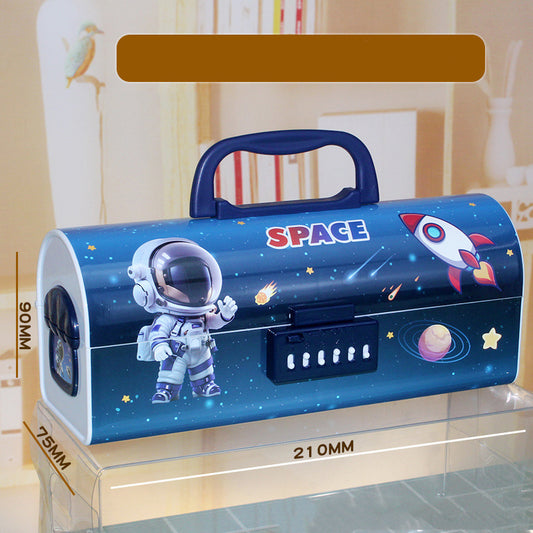 Space-Themed Password Lock Compass Box