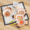 Horse Bamboo Fiber Kids Tableware Set of 5