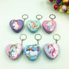 Unicorn Heart Mini Tin Box Keychain