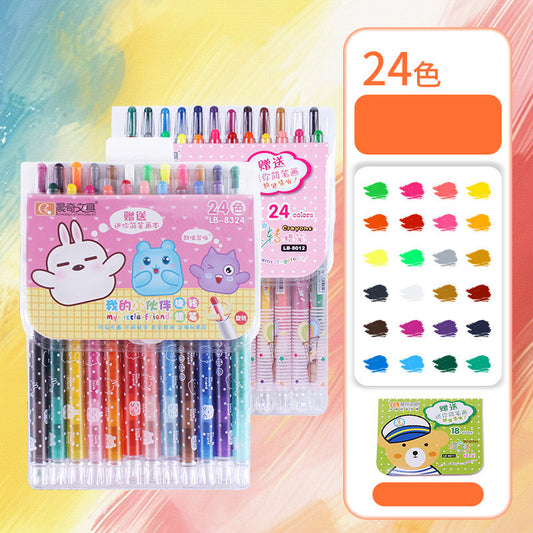 Twist & Color Rotating – 24 Shades Crayon Set