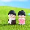 Miniature Elderly Couple Figurine Set