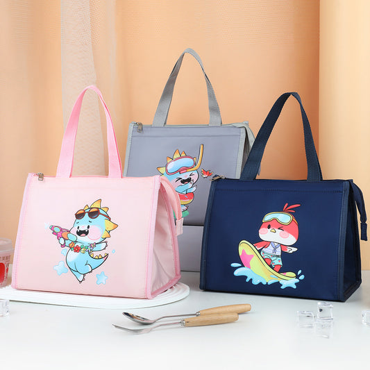 Adorable insulated kids lunch bags with cute cartoon designs