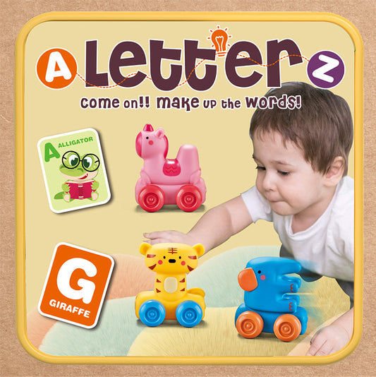 Soft Alphabet Cognitive Car Toy : A-B-C Car Ride (1 pcs Assorted)