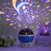 Rotating Star Projector Night Lamp - 360-Degree Galaxy & Moon Lamp