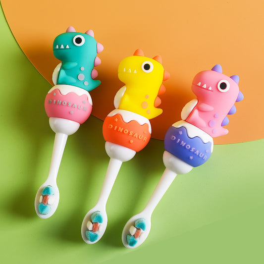 Cute Dino Kids Toothbrush - Ultra-Soft & Fun Dental Care