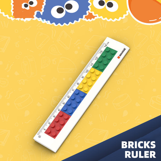 14cm DIY Bricks Design Ruler