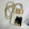 Animal Knit Crossbody Sling Bag