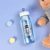 3D Bear Clear Water Bottle | 600ml Kids Fruit Infuser Sipper
