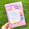 DIY Canvas Easel Painting Kit - 3 Colors & Brush