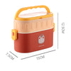Cute 2-Tier Kids Bento Lunch Box with Handle- 850ml.