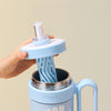 Cute Insulated Tumbler with Handle & Straw | Ice Cup - 850ml