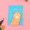 Adorable "Meow" Cat Claw Sticky Memo Pad
