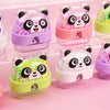 Cute panda-shaped sharpeners with colorful beads for kids
