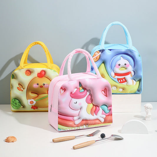 Cartoon-Style Thermal Multipurpose Lunch Bag