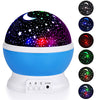 Rotating Star Projector Night Lamp - 360-Degree Galaxy & Moon Lamp