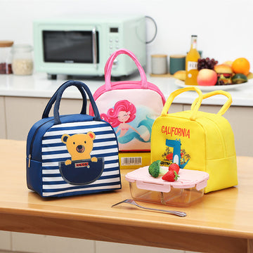 Cartoon-Style Thermal Multipurpose Lunch Bag
