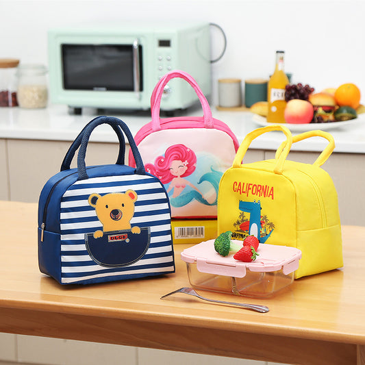 Cartoon-Style Thermal Multipurpose Lunch Bag
