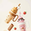 800ml Big Mac Ice Cup with Straw & Handle