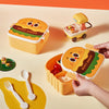 Burger Lunch Box for Kids – With Spoon & Fork