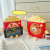 Fast Food Fun: French Fries & Hamburger USB Fan with Built-in Phone Holder