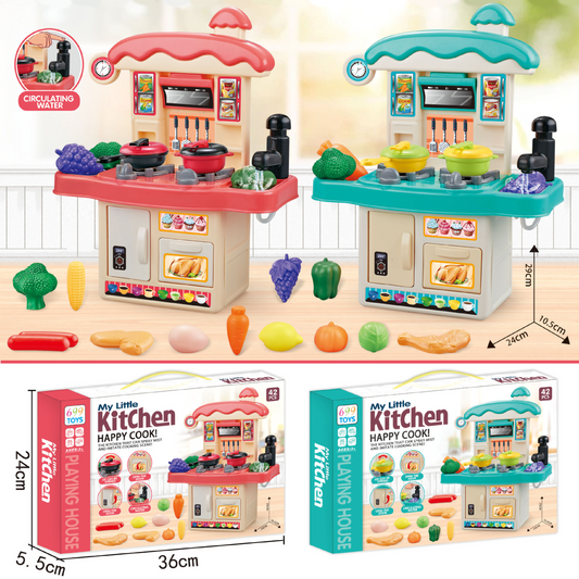 My Little Kitchen" Tabletop Playset – 42 Pcs