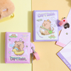 Capybara Mini Diary with Lock | Kids Pocket Notebook