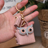 Stylish Owl Coin Pouch Keychain