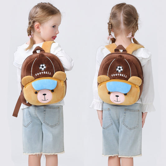 Cute 3D Animal Children Plush Toddler School Bag