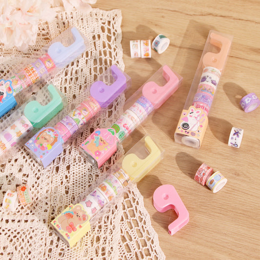 Cute Cartoon Mini Tape Set with Dispenser