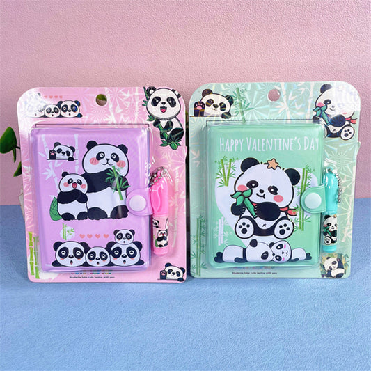 Panda Theme Diary With Pen Set