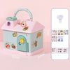 Cute House Piggy Bank with DIY stickers