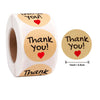 Cute Thank You Sealing 500 Sticker Roll