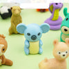 17-Piece 3D Animal Eraser Set for Kids - Cute Cartoon Jungle Safari Stationery