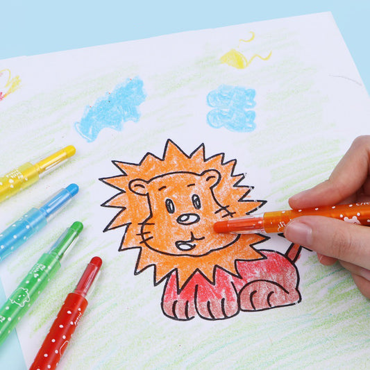 36-Color Deluxe Rotating Crayon Set - Silky Smooth
