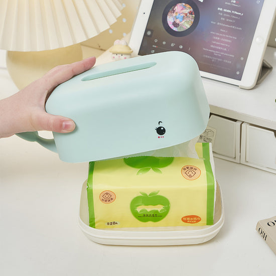 Durable plastic tissue organizer in whale shape for modern décor